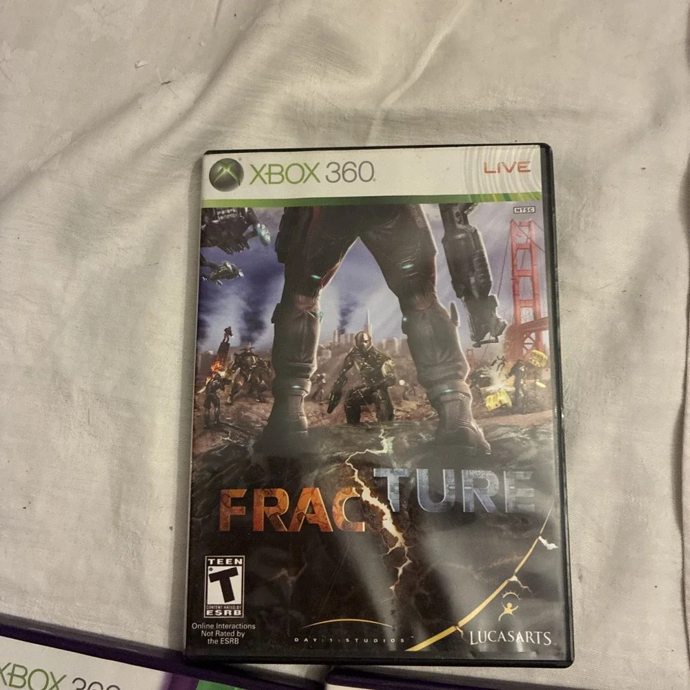 Lot If Three Xbox 360 Games Two Kinect And One Live  Adventures, Dance, Fracture